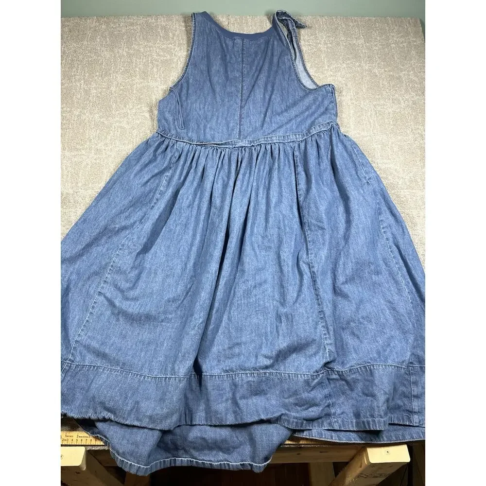 Free People Soraya Denim Midi Dress Size Large